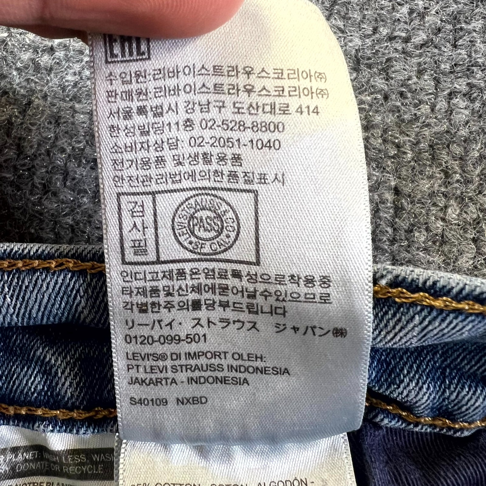 Levi’s 410 Jeans Men’s 36×34 Blue Denim Cotton 5-Pockets Straight Leg Streetwear