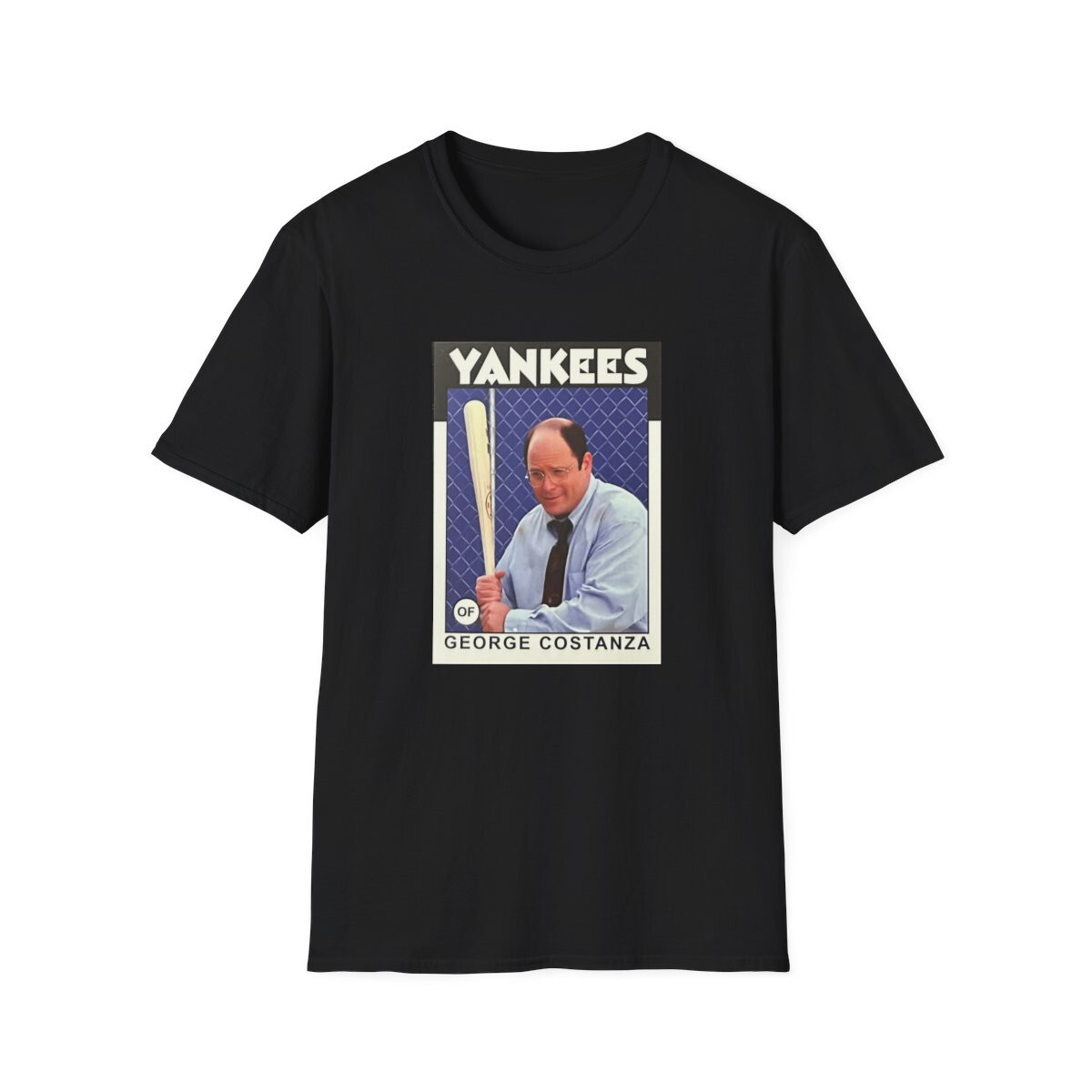 George Costanza Yankees Baseball Card T-Shirt – Unisex – Seinfeld, 90’s TV Fans