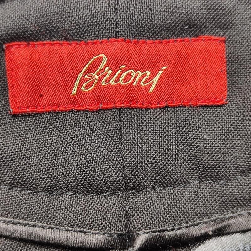 Women Brioni trousers black wool 38 / M / 46