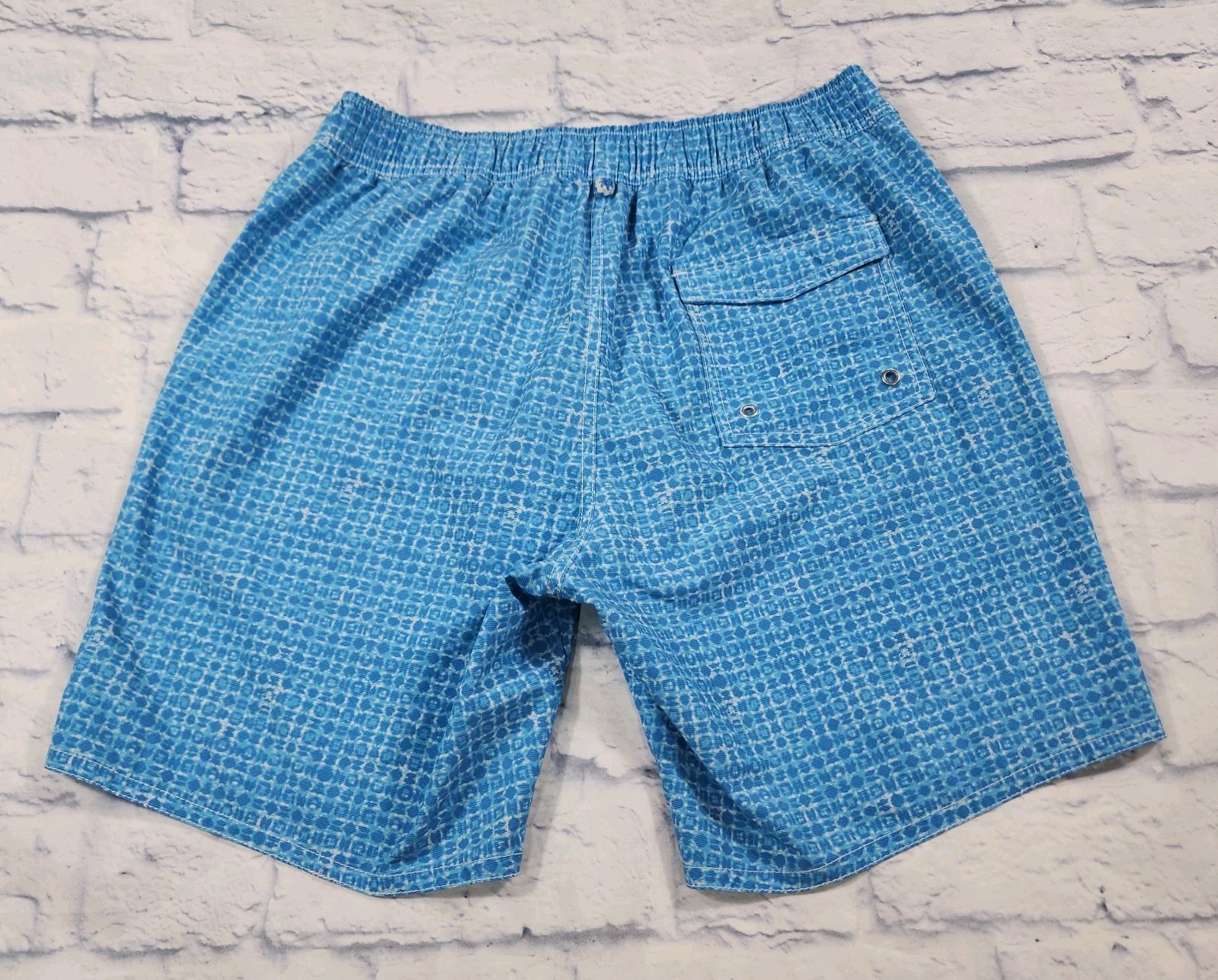 Johnnie O MENS SIZE S Mallon Swim Surf Shorts Fully Lined Laguna Blue