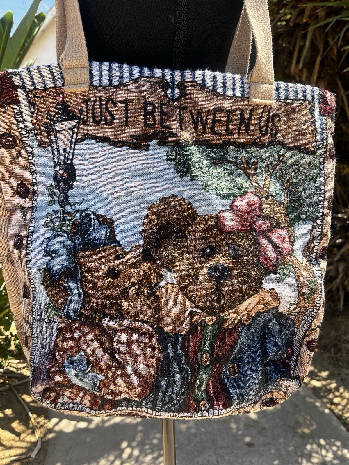 Boyd Bear Tapestry Tote Bag “Just Between Us”
