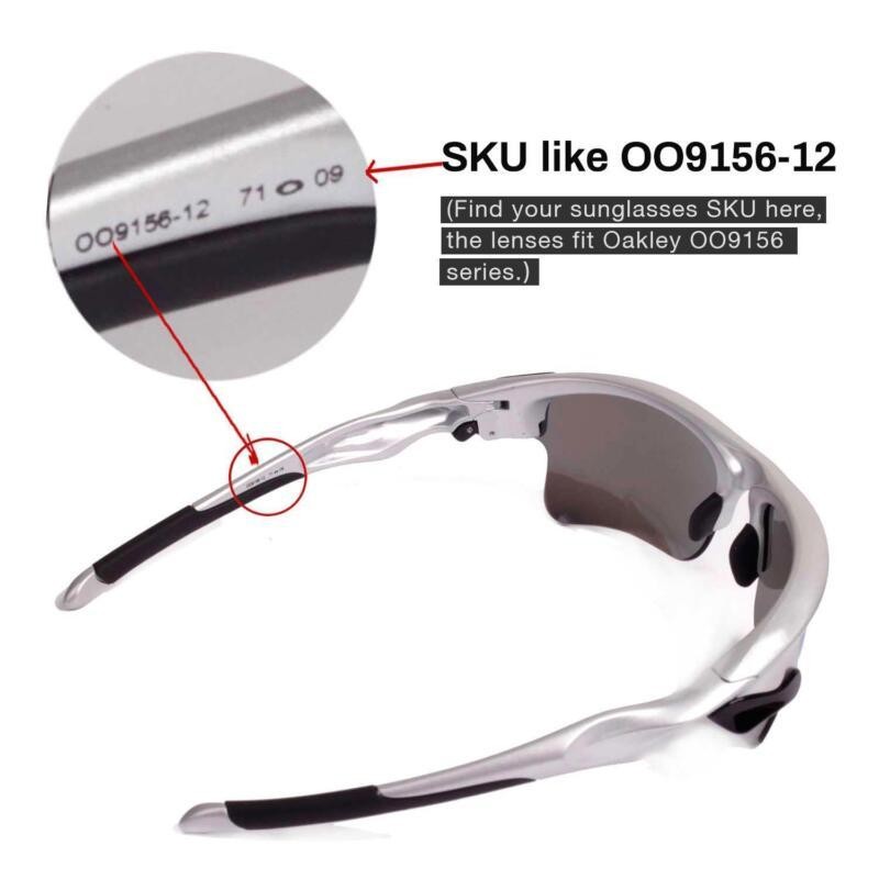 Walleva Replacement Lenses for Oakley Fast Jacket XL Sunglasses-Multiple Options