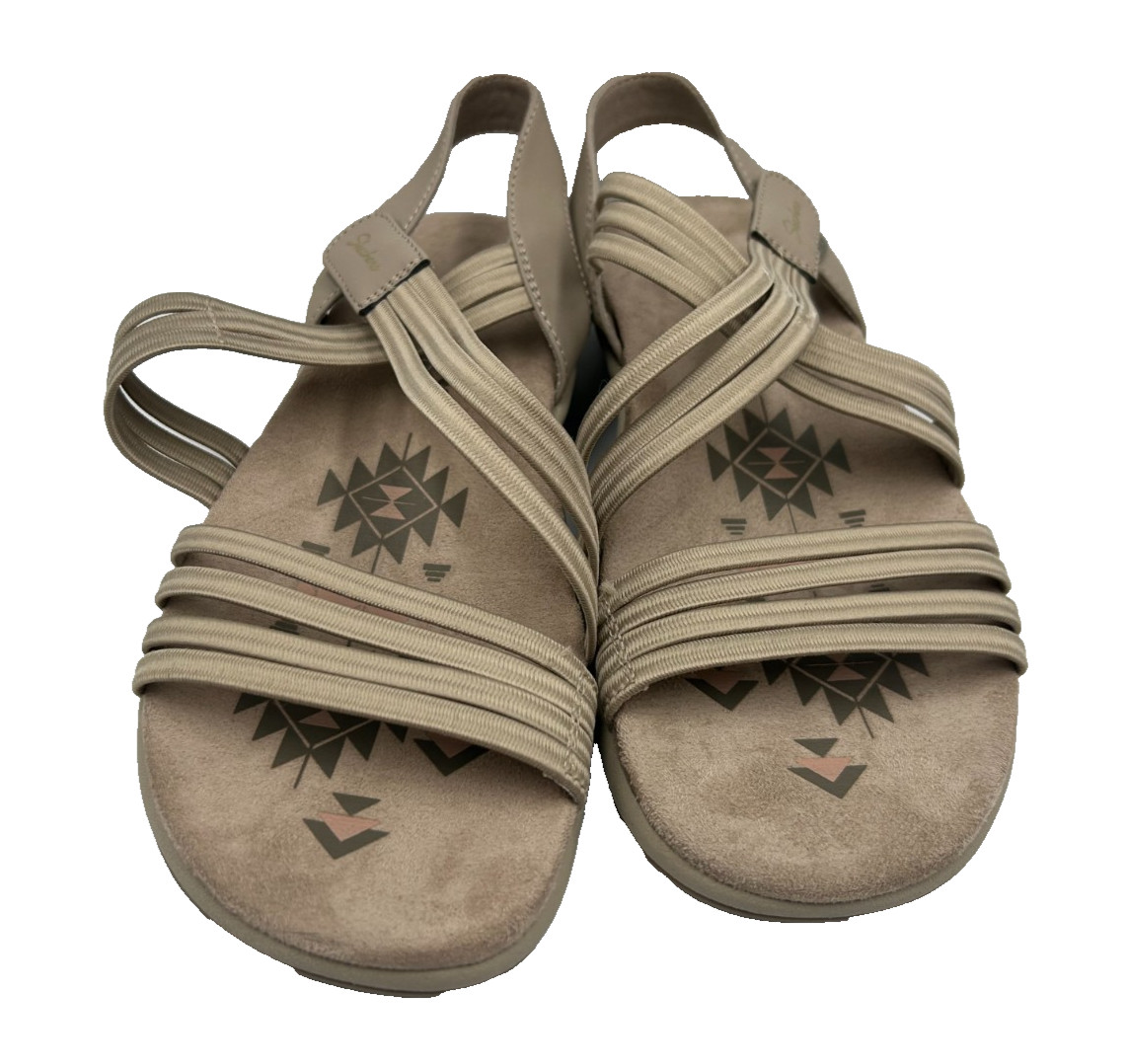 Skechers Women’s Reggae Sunnyside 2.0 Comfort Sandals Taupe Wide Size:9 180R