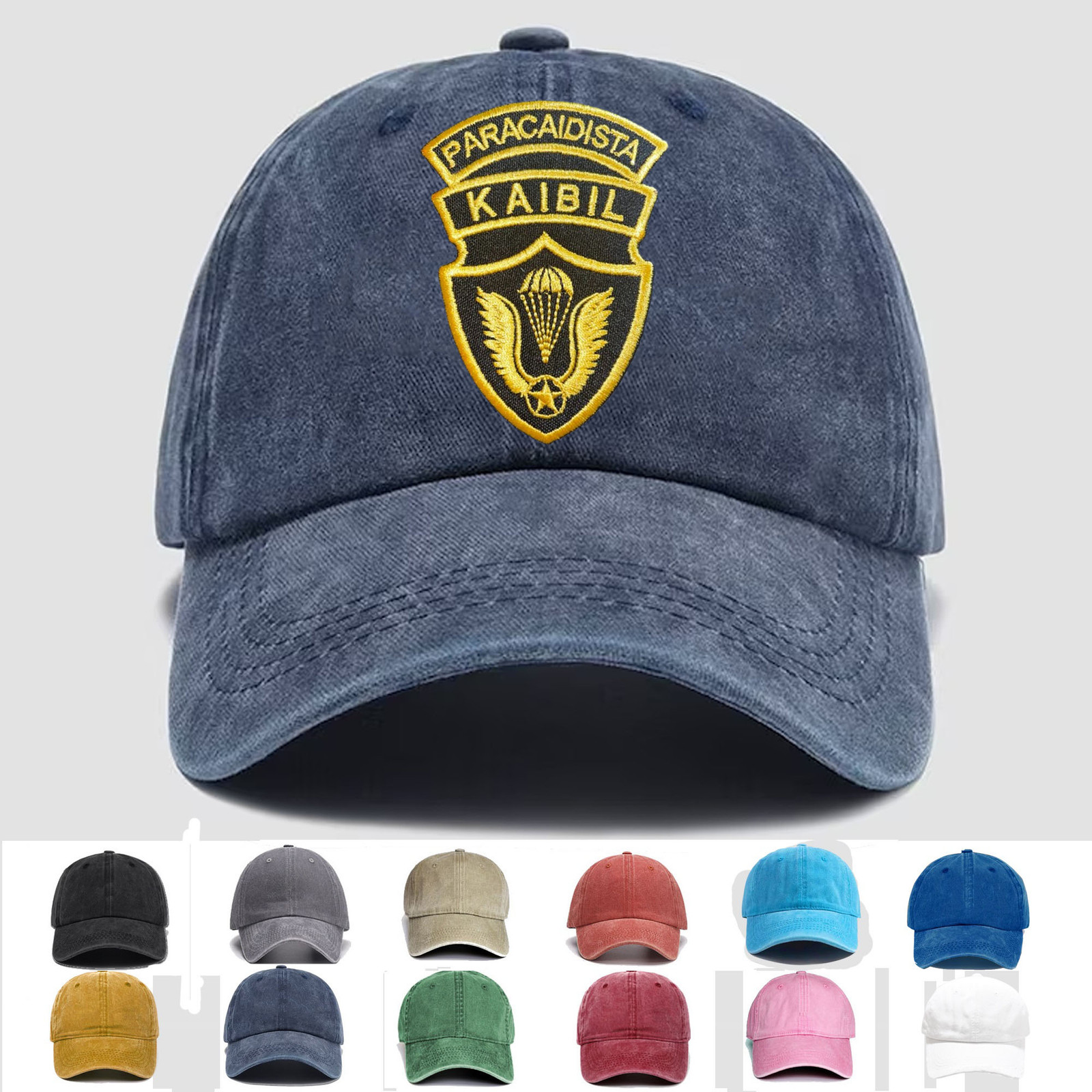 Custom Embroidered Hat Guatemala KAIBIL Special Forces Paracaidista, Trucker Hat