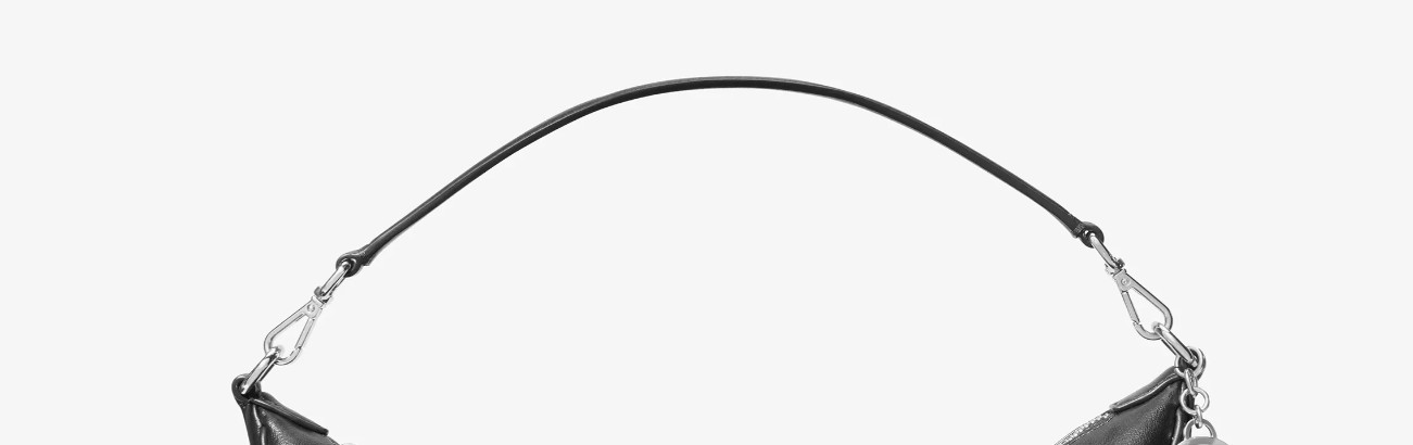 NEW Michael Kors LOGO Black Brown Camel Leather Top Handle Replacement Strap