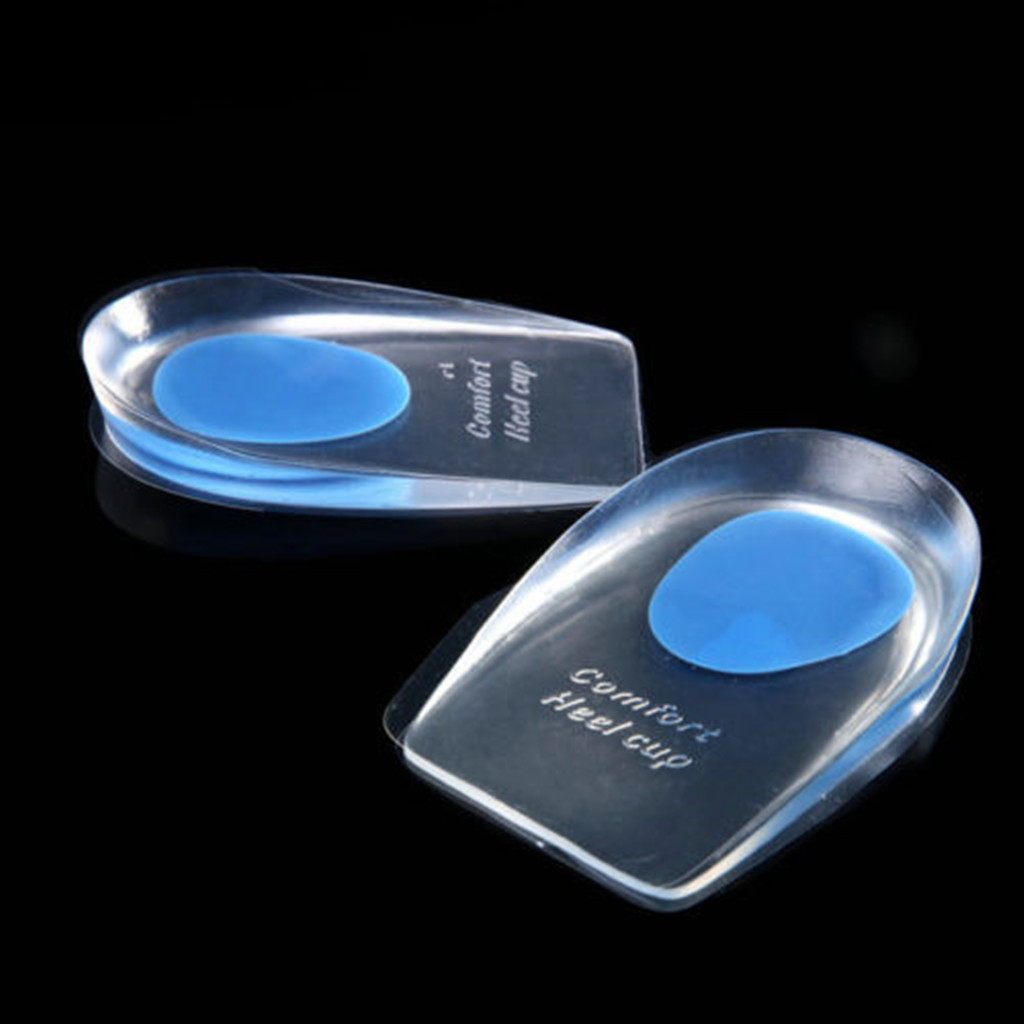 3 Pairs Heel Support Gel Pad Silicone Cushion Orthotic Insole Plantar Care