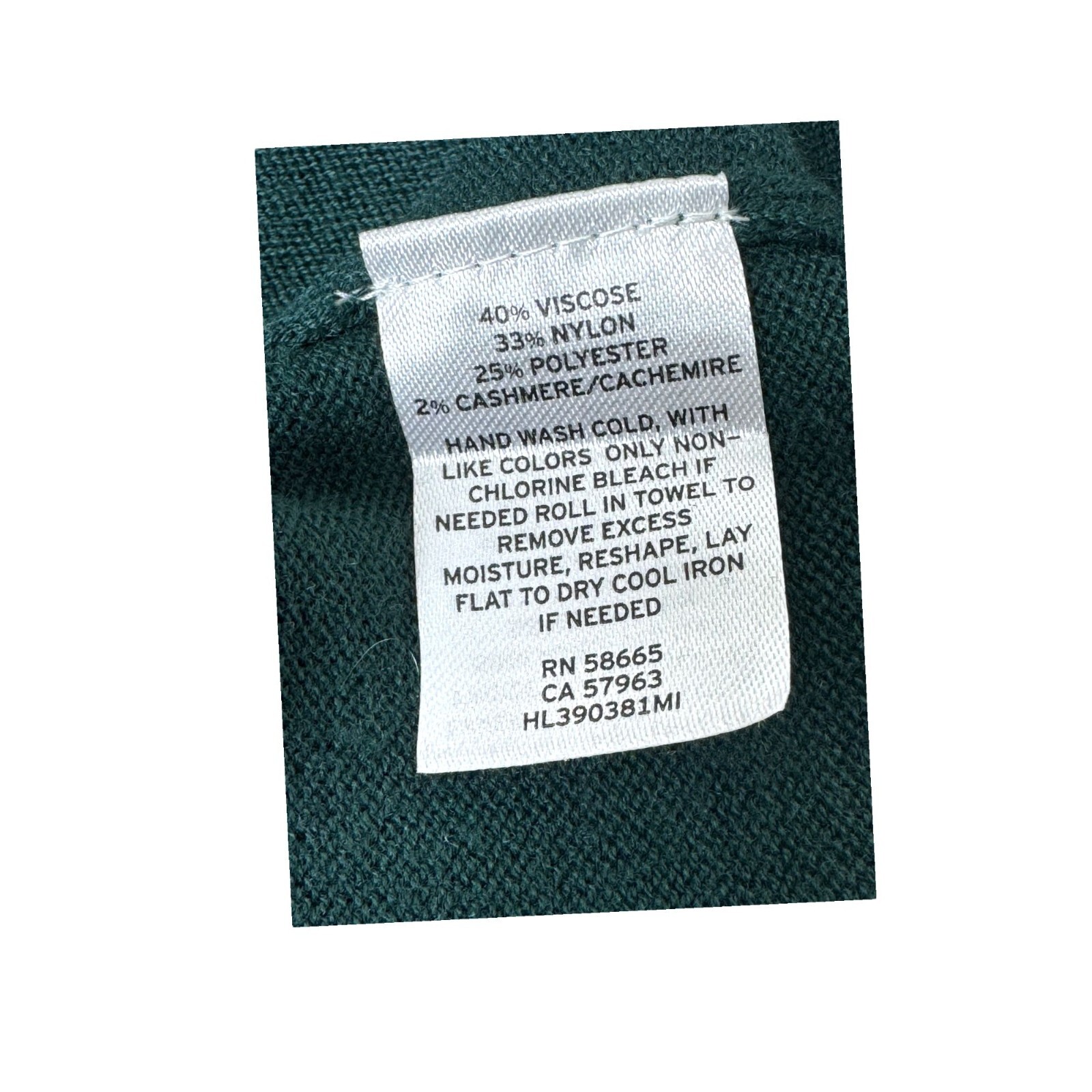 Trouvé Womens XS V-Neck Sweater Teal Cashmere Blend