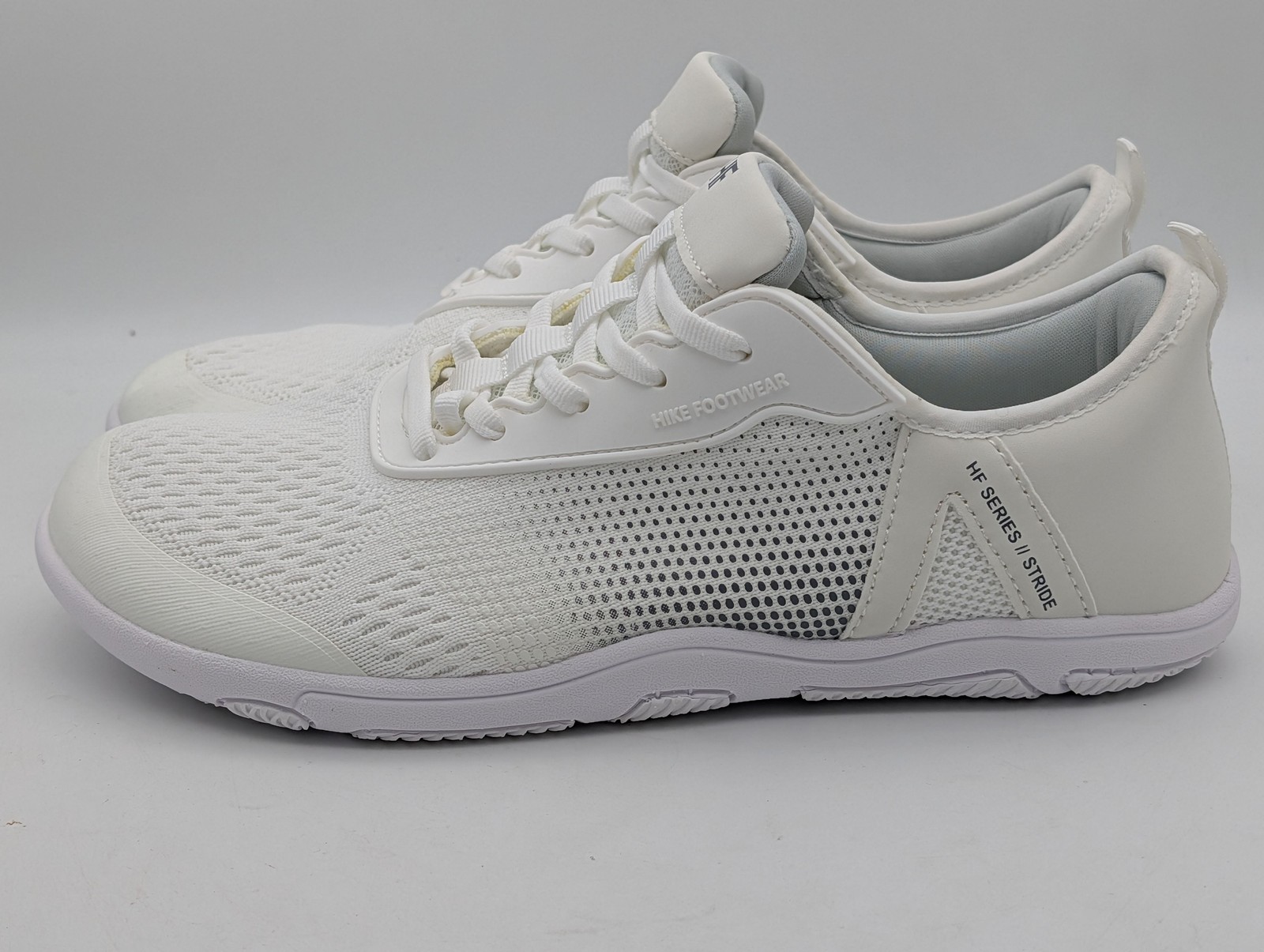 Hike Footwear White Mens 8/8.5 Womens 10/10.5 HF Stride Barefoot Sneakers