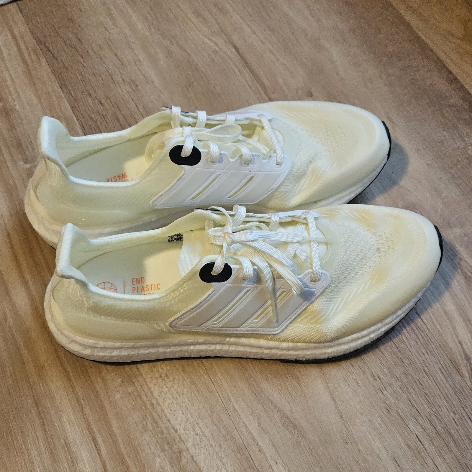 Adidas Trainers Mens Size US 12 Ultra Boost Made to Be Remade Yellow Run Shoes