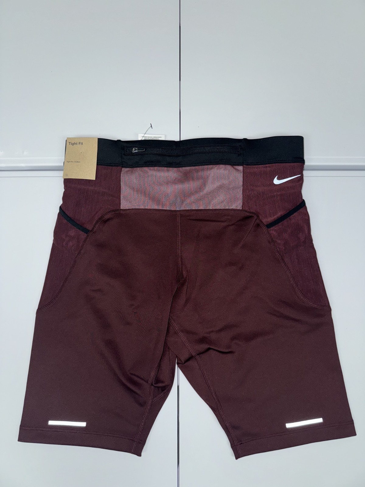 $90 Nike Men’s Small Trail Lava Loops 1/2 Running Tights Burgundy DV9307-652