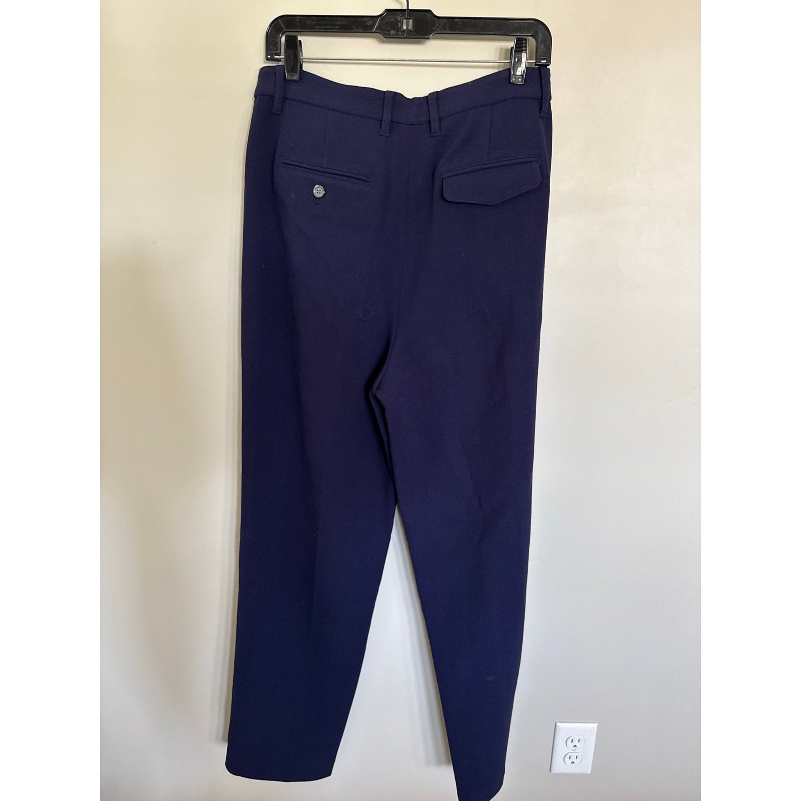 NWOT Alex Mill x Becky Malinsky Pleated FrontWool Pants in Evening Blue SZ 2