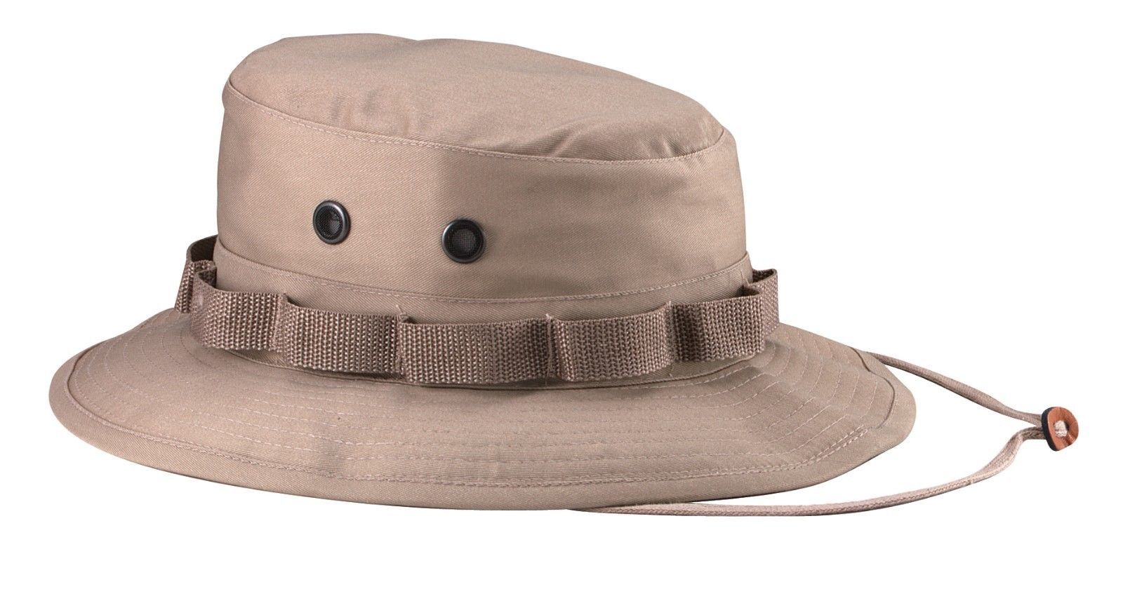 KHAKI Military Polycotton Twill BOONIE Hat Cap ROTHCO 5813 or FOX
