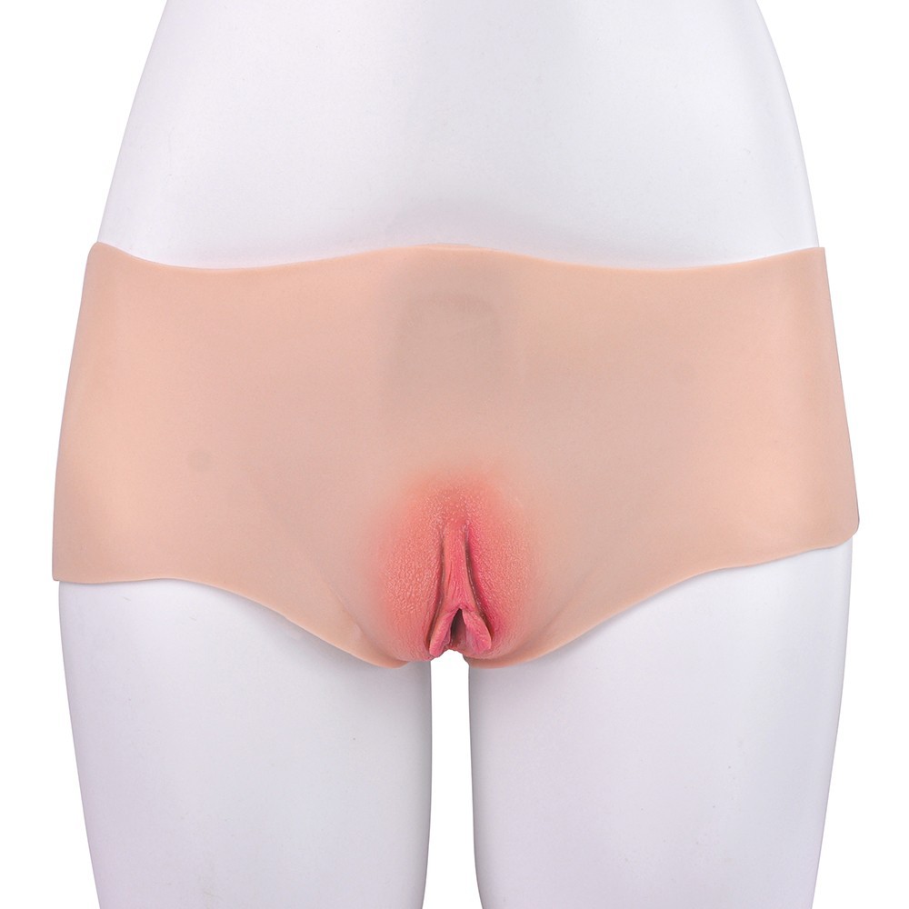 FAAK Silicone Fake Vagina Pant Hip Enhancer Transgender Panties For Crossdresser