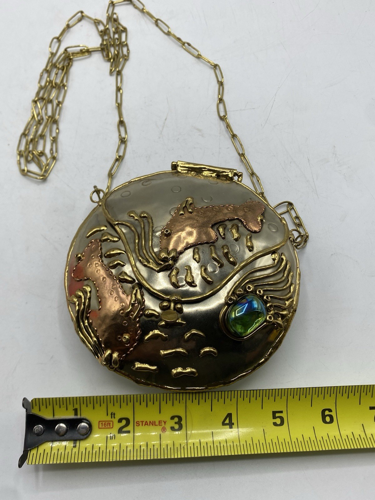 Vintage Lunacy Designs Mixed Metal Mini Fish Purse