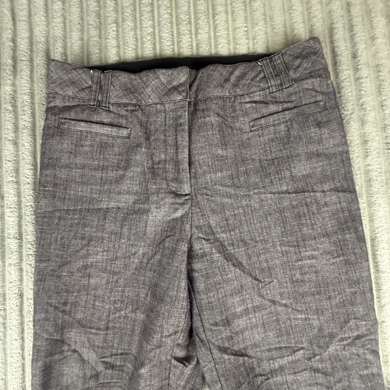 Counterparts Womens Cropped Pants Size 10 (31×23) Gray Capri Stretch Trouser