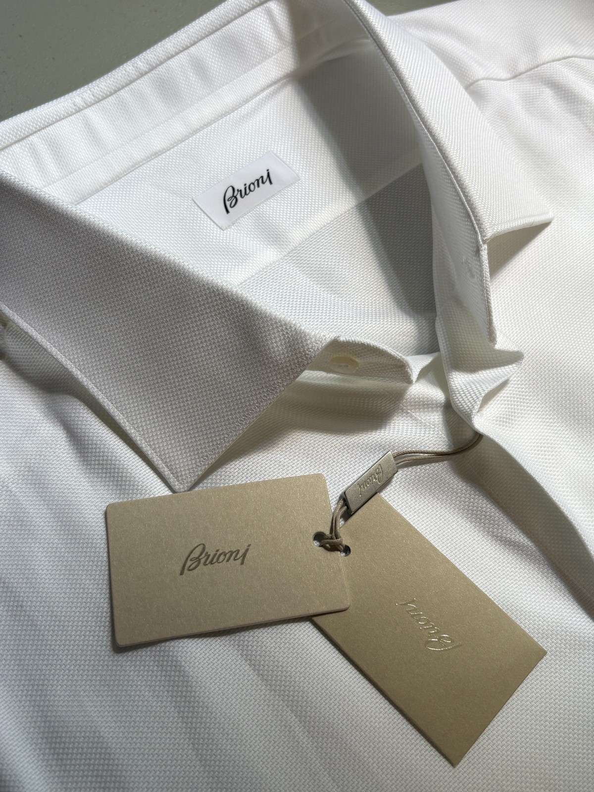NWT Brioni Cotton Dress Shirt Size 50 / 19.75