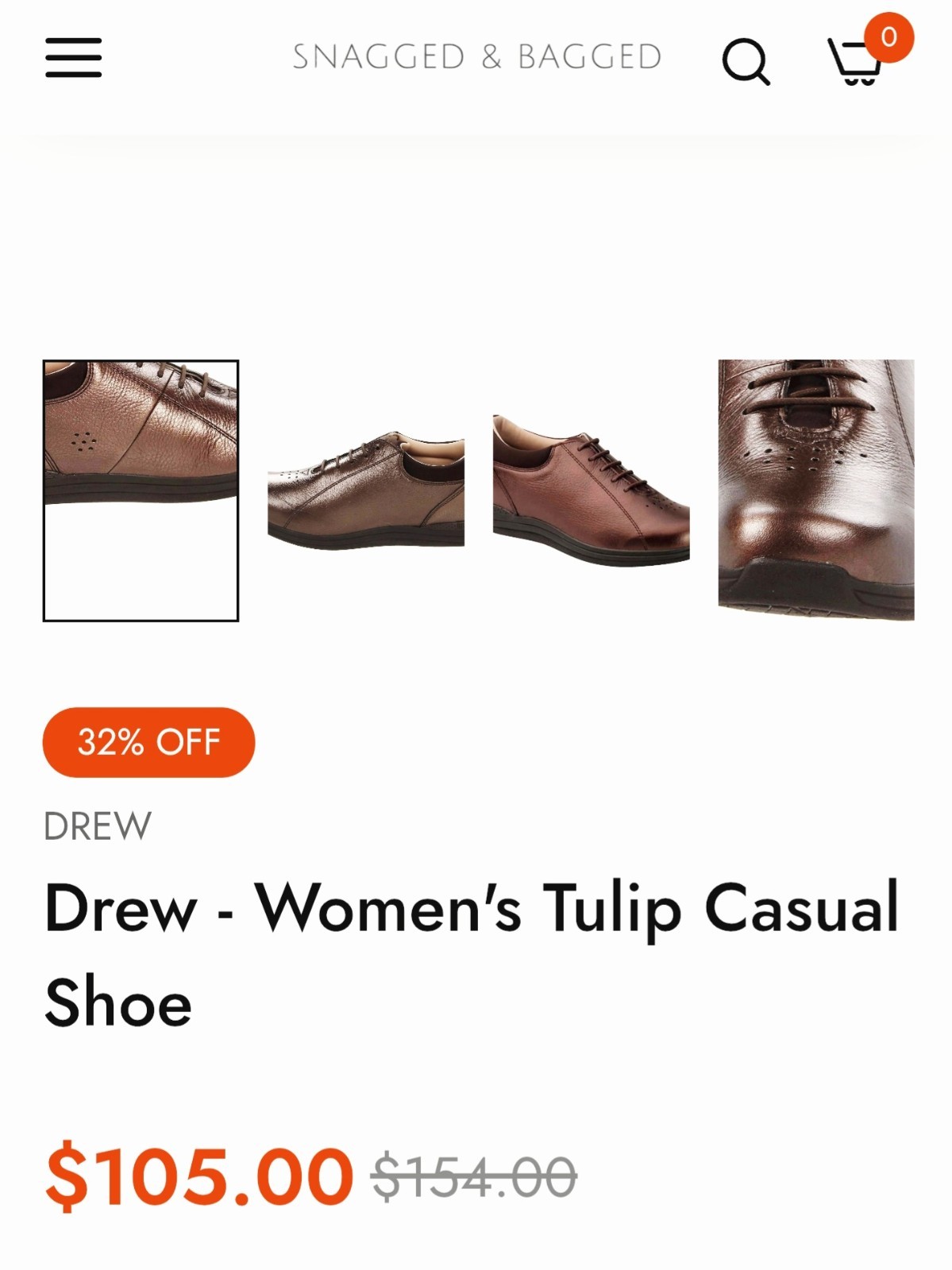 Drew Womens 8.0 EXTRA WIDE Orthopedic Walking Sneakers Tulip Brown Metallic
