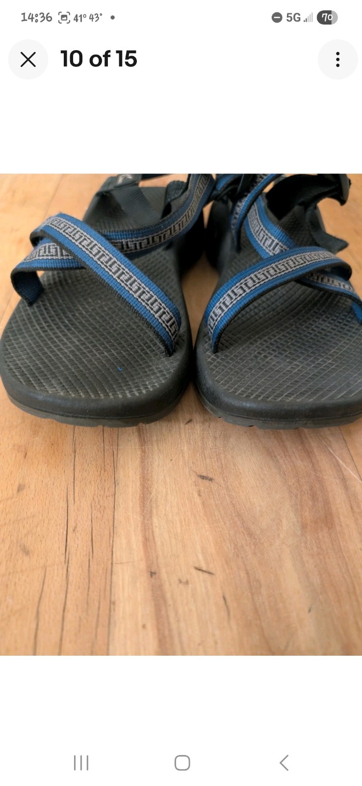 Chaco USA Z1 Classic Hiking River Sport Sandals Womens Size 11 Outdoor Blue