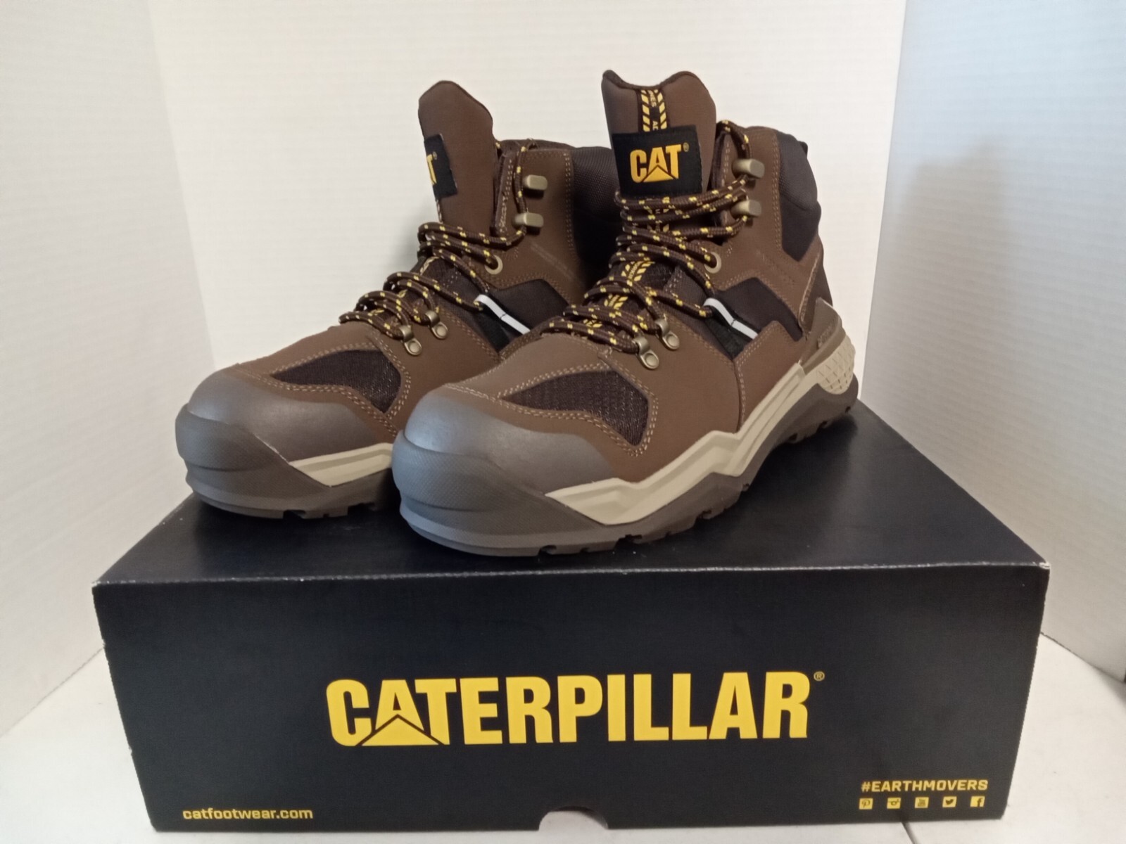 Caterpillar Mens PROVOKE MID WP Waterproof Alloy Toe Work Boot Size 10 M Leather