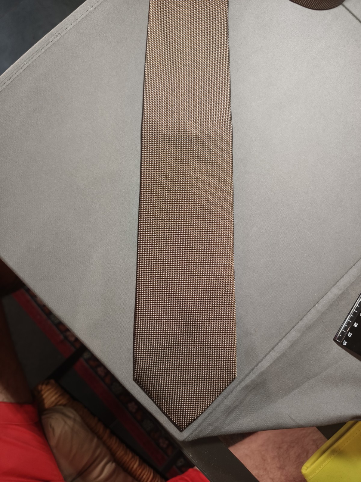 Boggi Milano – Solid Color Silk Jacquard Tie Made in Italy