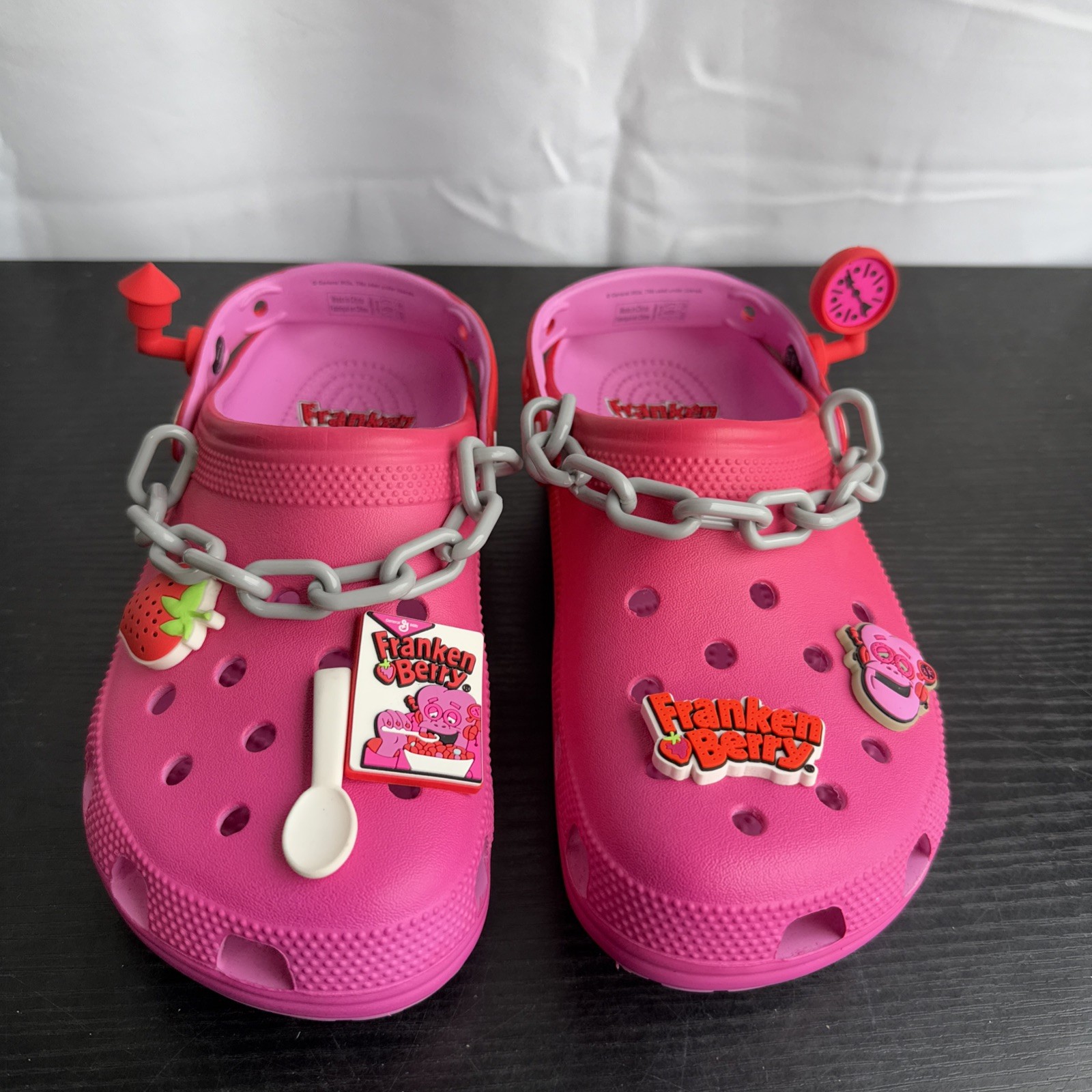 Franken Berry x Crocs Classic Clogs General Mills Cereal Taffy Pink US M6/W8 New