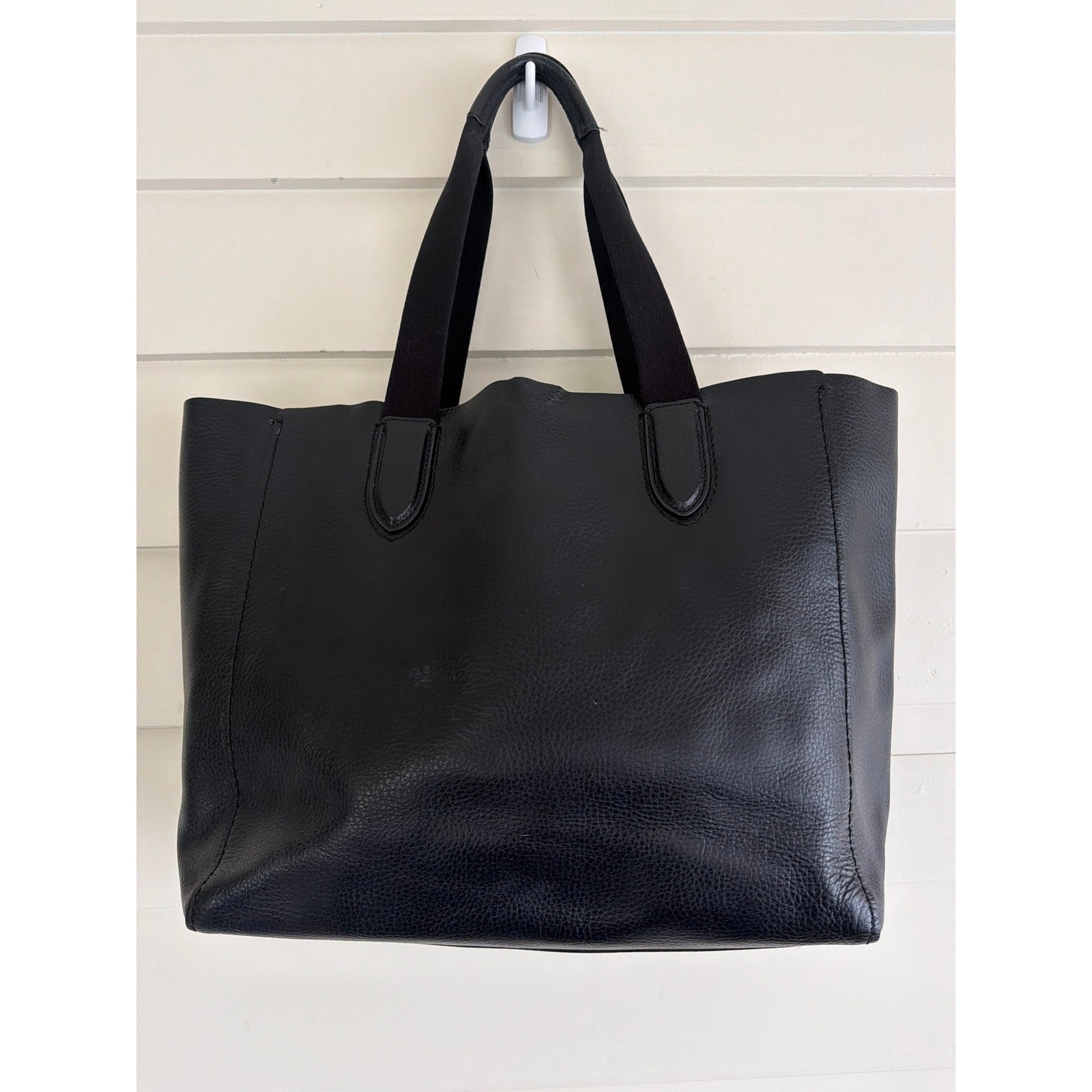 Coach Black Leather Derby Tote with Gold Logo Capsule Minimalist Elevated Basics