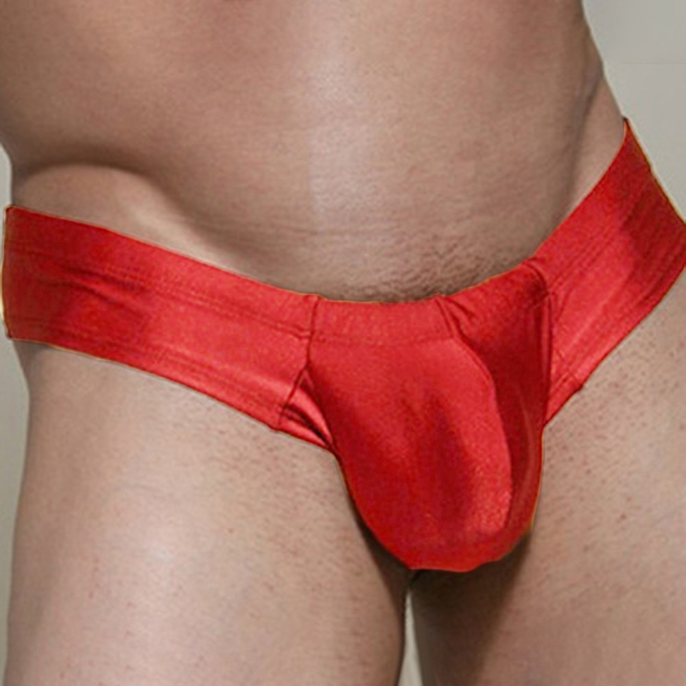 Thong Briefs Underwear Nylon Underpants Bathing Beach Solid color Comfy