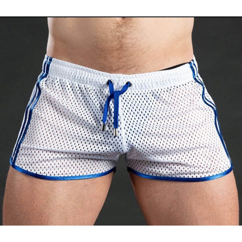 Mens Mesh Workout Running Sports Shorts Breathable Gym Training Fitness Pant