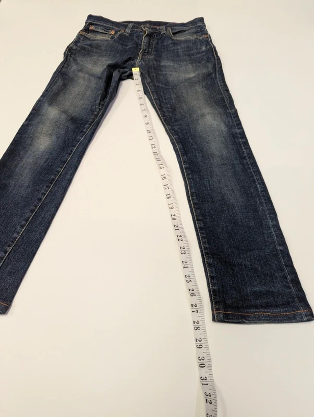 Levi’s 519 Premium Vintage Jeans W31 L28 Dark Blue Denim Made In Egypt