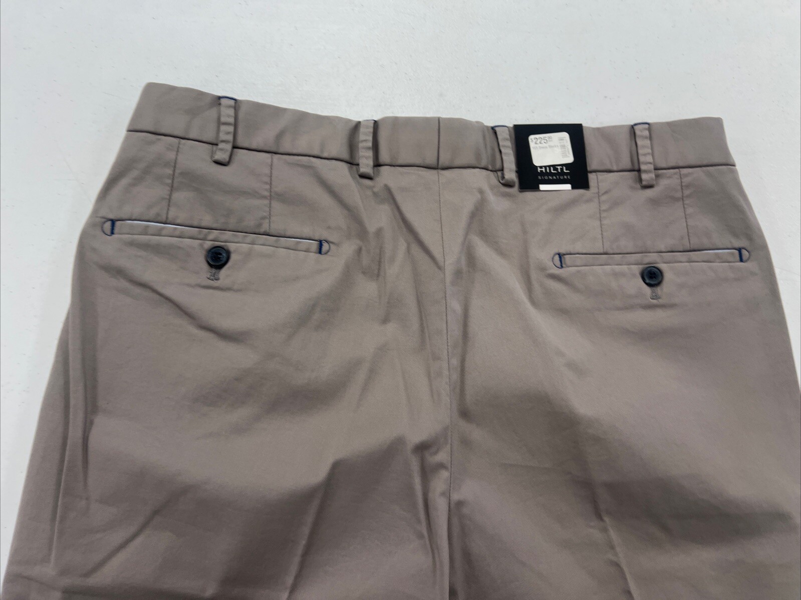 NEW WITH TAGS Hiltl Men’s Gray Solid Wool Blend Khaki Pants 36X33 $225