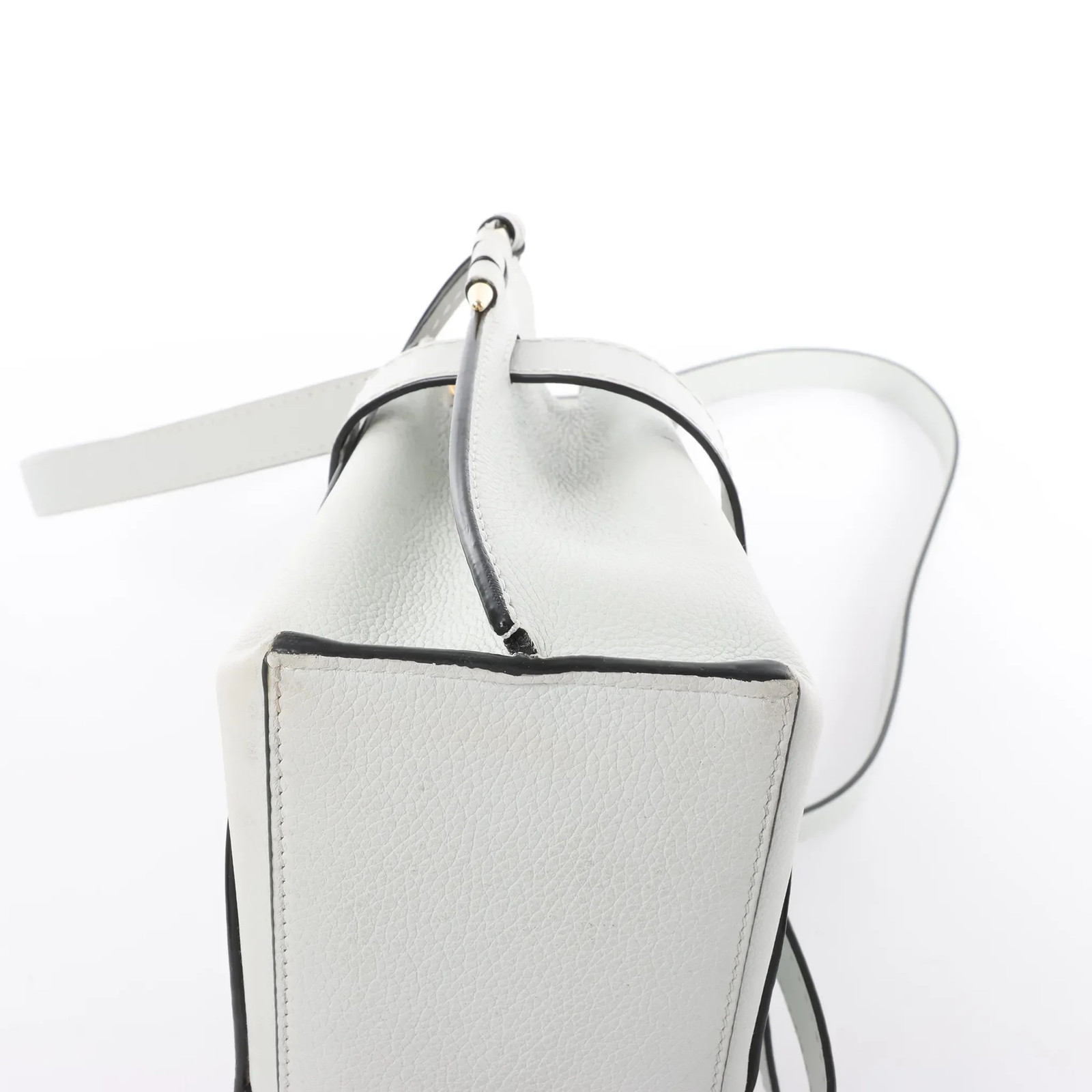 LOEWE Gate Mini Top Handle Leather 2Way Handbag in Gray