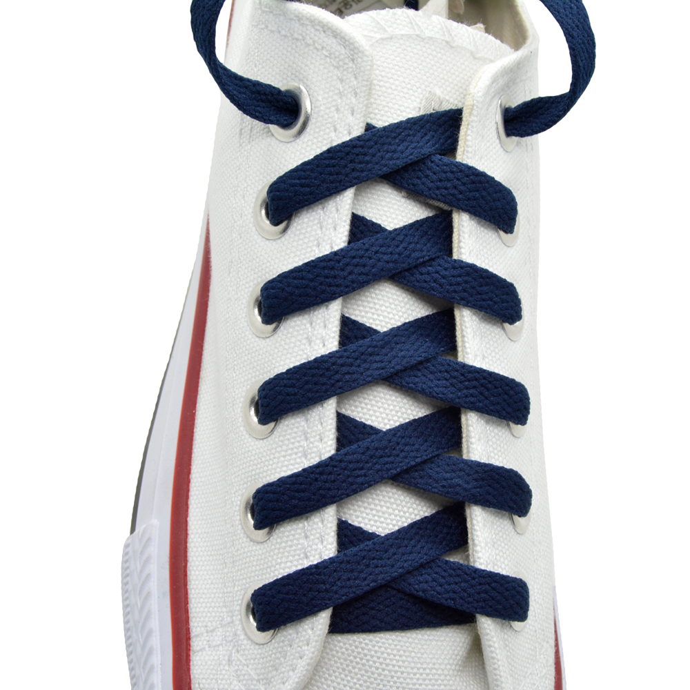 Flat 27,36,45,54,63″ Athletic Navy Blue Shoelace Sneaker Strings 1,2,4,6,12 Pair