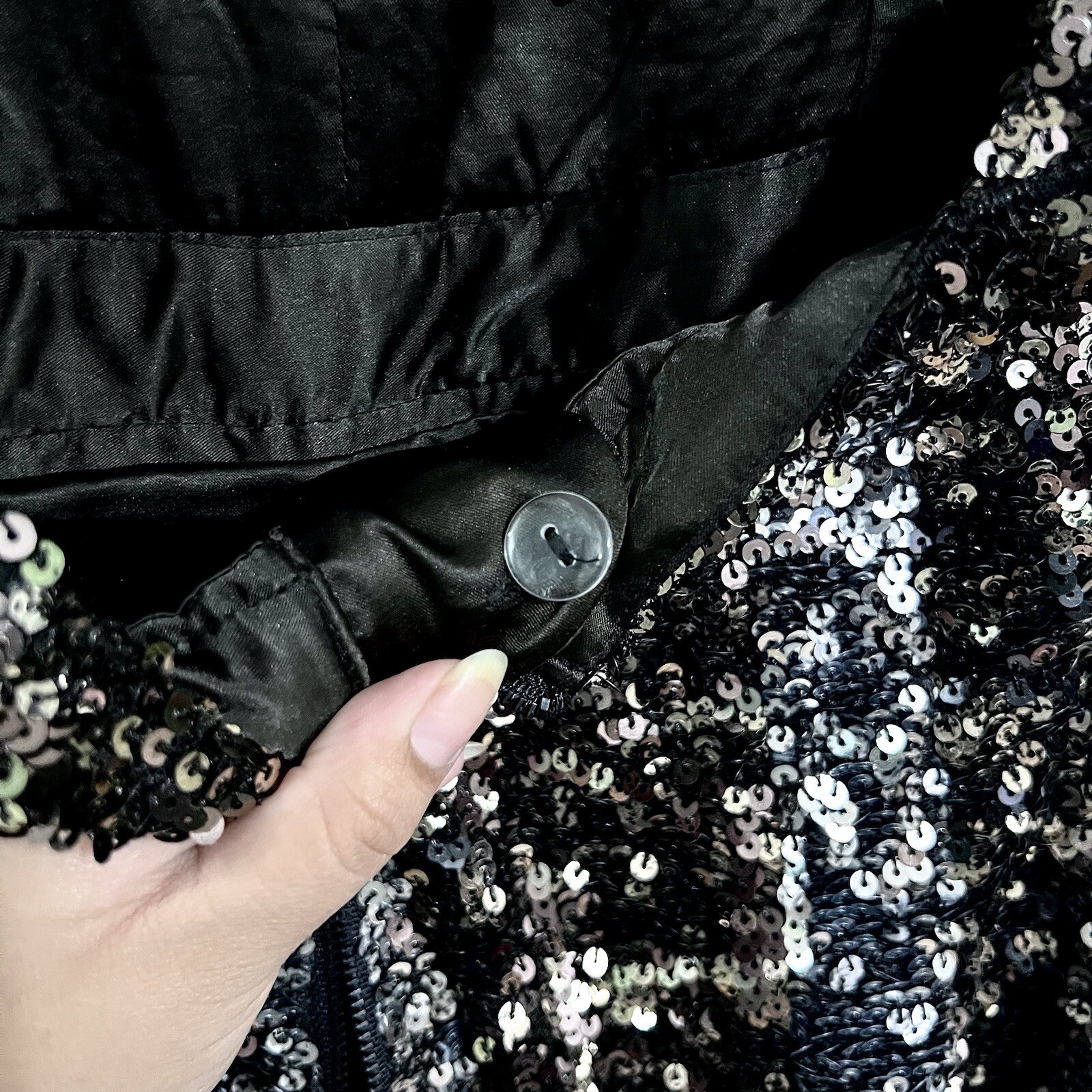 NWT Bardot Disco Barbie Silver, Champagne Gold, & Midnight Black Sequin Jumpsuit
