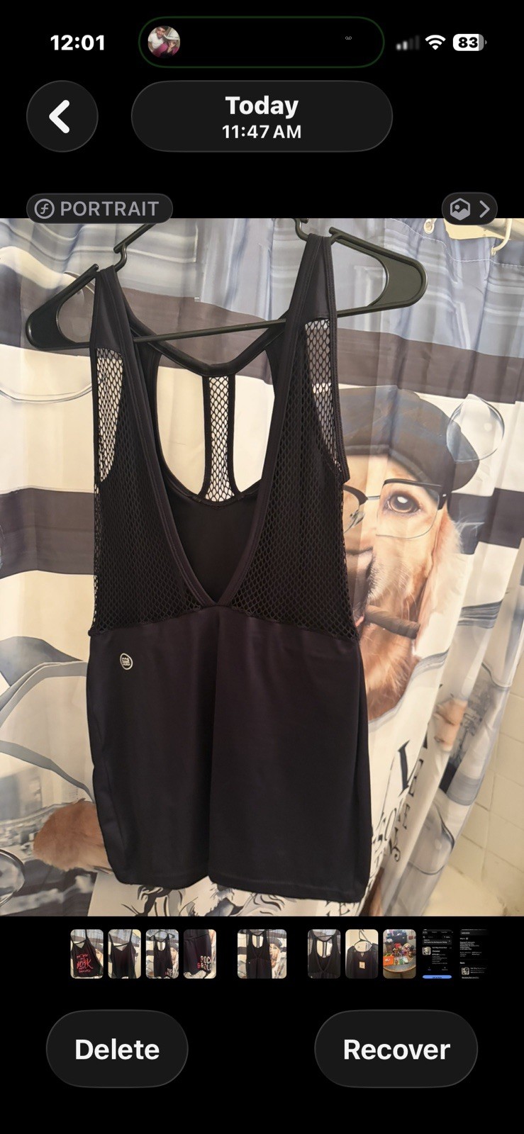 HIPKINI brazil Women’s Black Mesh Racerback V-Neck Tank Top M Rock Theme