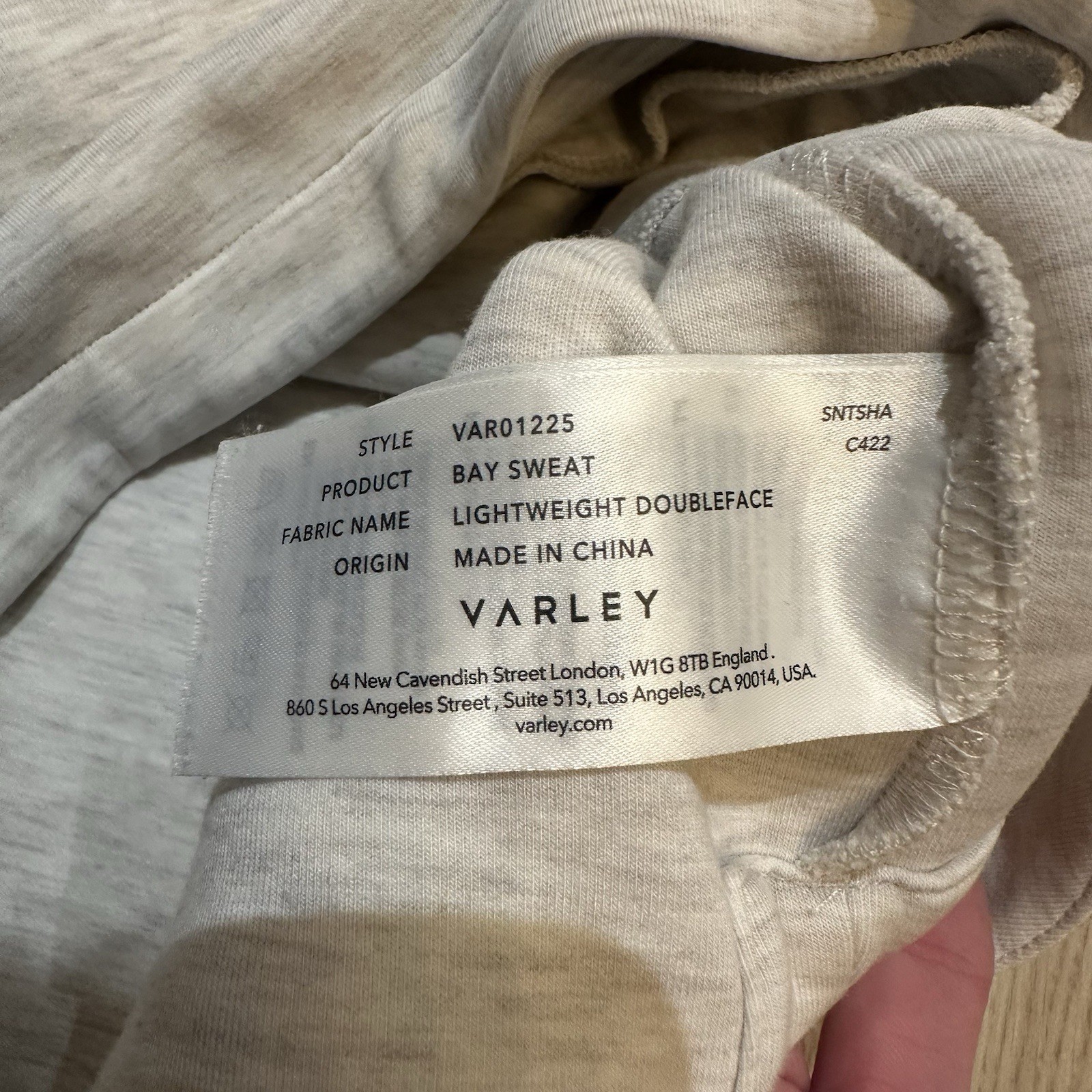 VARLEY Paige Longline Sweat Pullover Sweatshirt Small Doublesoft Anthropologie