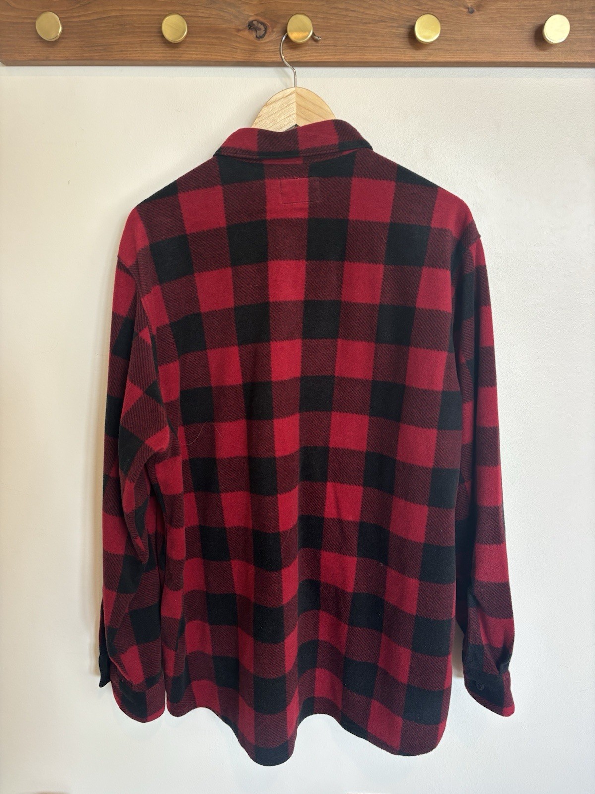 Wrangler Authentics red and black buffalo plaid flannel shirt, size XL