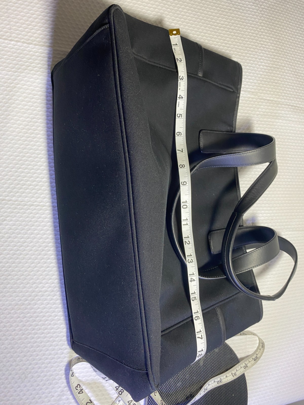 COACH Large Black Canvas Tote Bag Diaper Weekender Travel Carry On Handbag