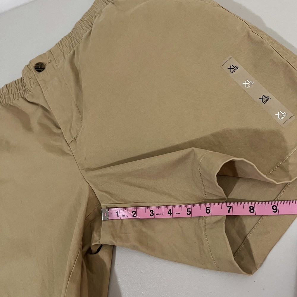 Tommy Hilfiger THFlex Men’s Chino Shorts Khaki Stretch Elastic Waist XL