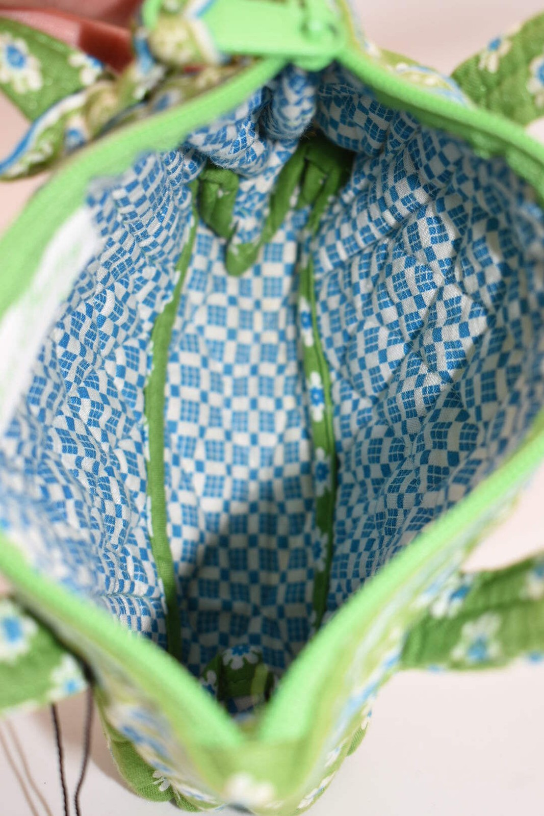 Vera Bradley Little Bitty Betsy Bag in “Apple Green” Pattern