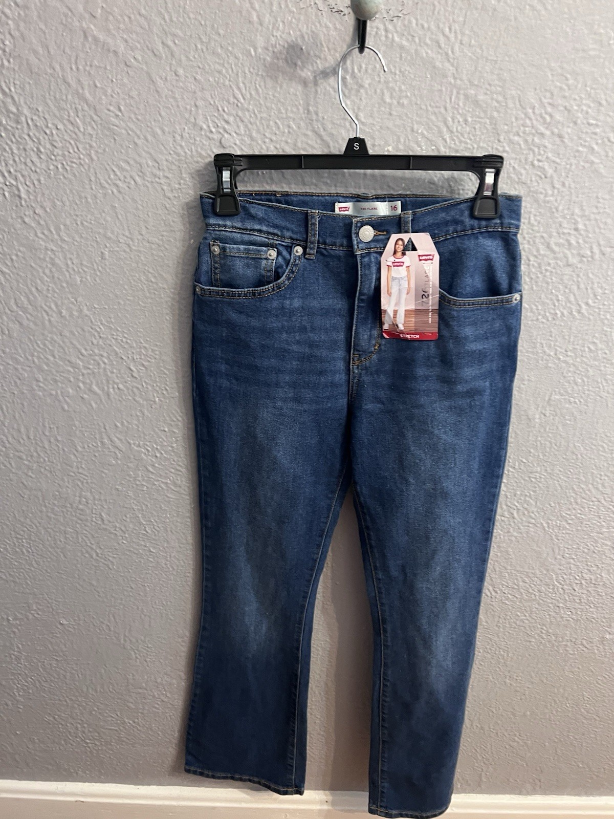 Levis 726 Flare Jeans Girls Blue Jeans Size 16