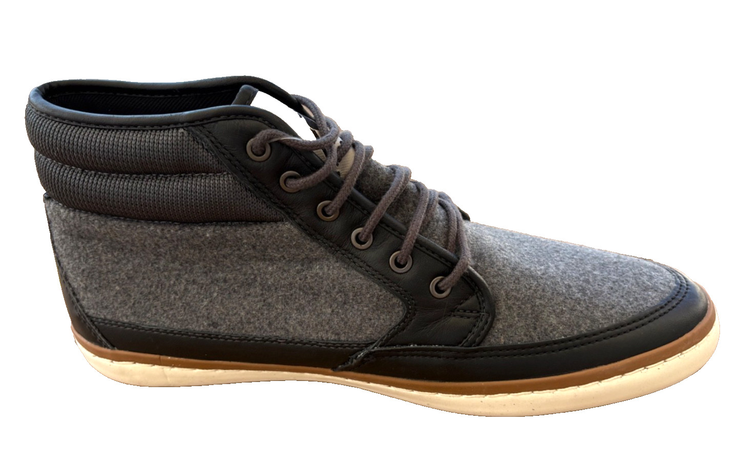 Le Coq Sportif Vavin Men’s Grey Mid Top Sneakers Sport Shoes 9 Trainers Athletic