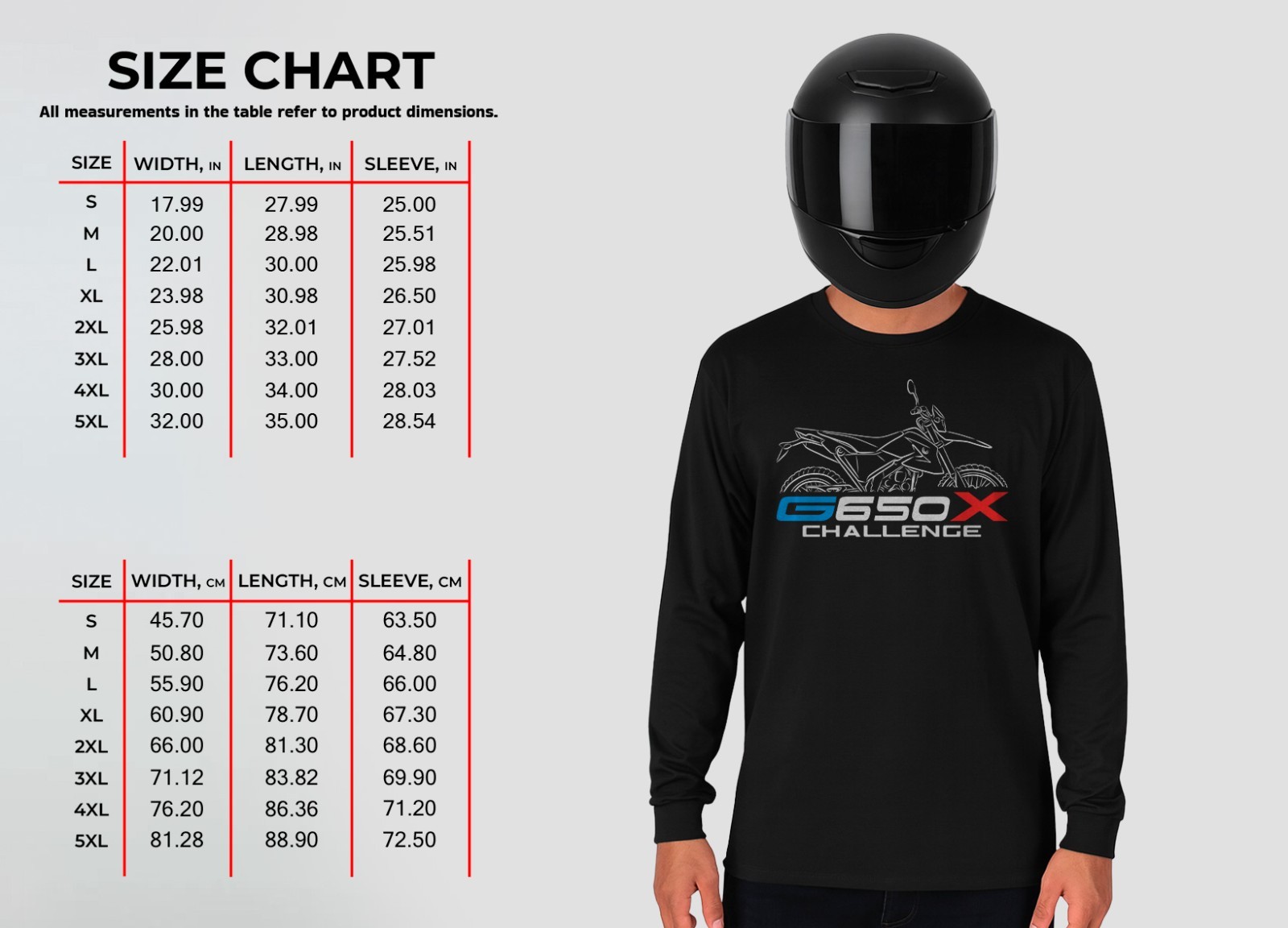 BMW G650 Xchallenge T-Shirt, BMW Motorcycle Tee Shirt for Riders