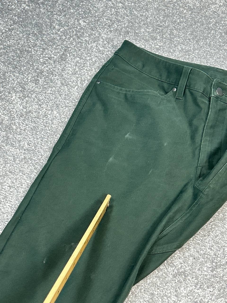 Lululemon ABC Utilitech Pants Mens 30 Green Chino Slim Fit Abrasion Resistant