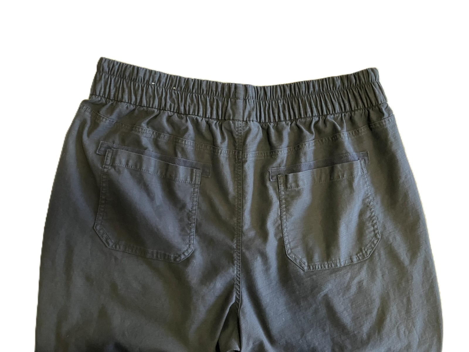 Lane Bryant Black Cropped Capri Pants Elastic Waist Size 14/16