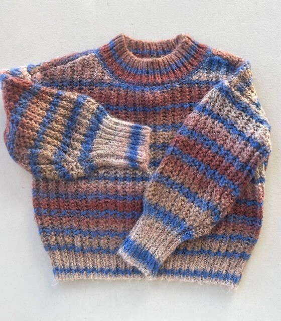 GB Girls Size 4 Acrylic Blend Mutli-Color Pullover Sweater