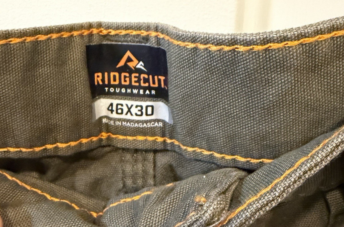 Men’s Ridgecut Toughwear Pants Size 46 x 30 NWT