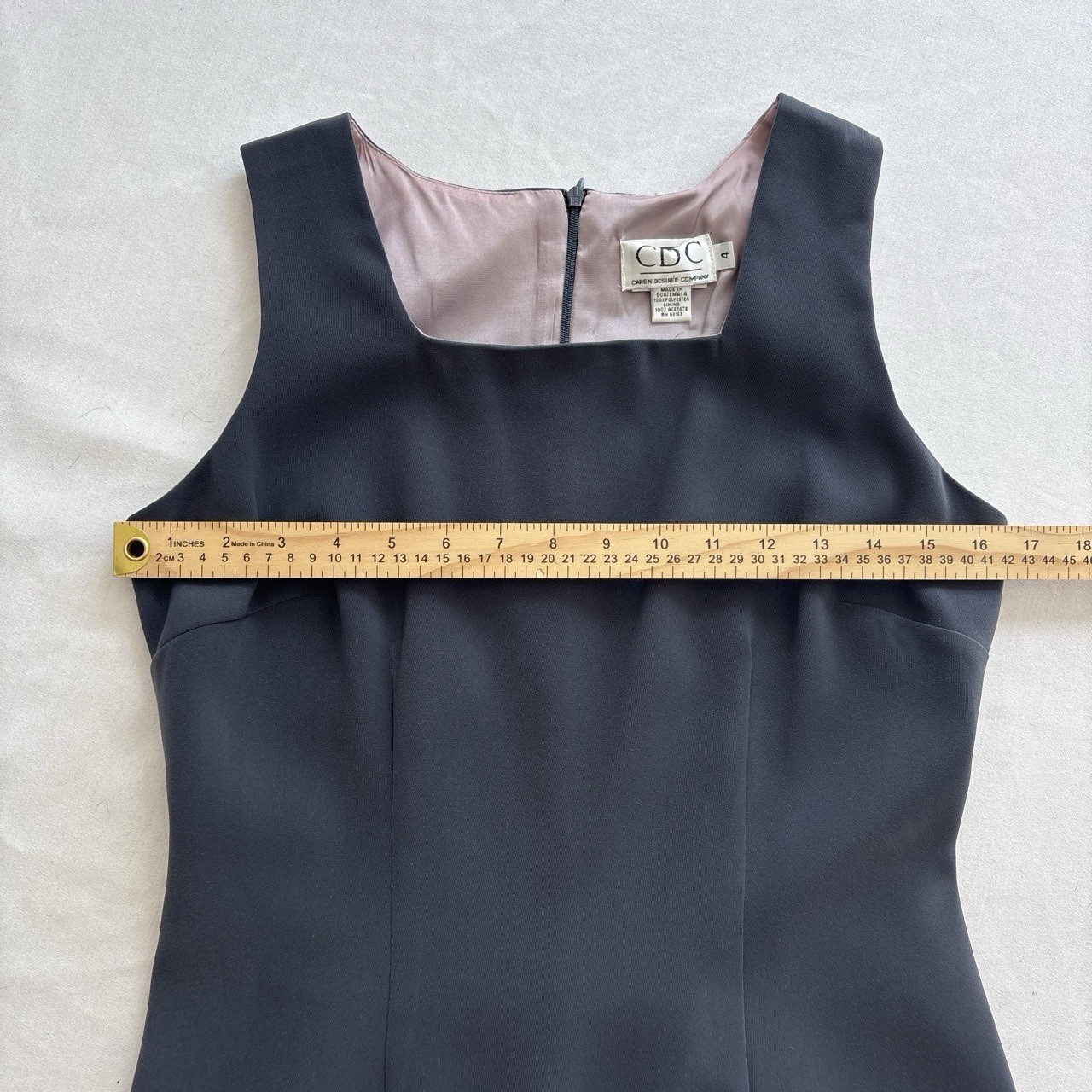 CDC Women’s 4 Black 2-Pc Dress Suit Set Cropped Notch Lapel Lined Jacket