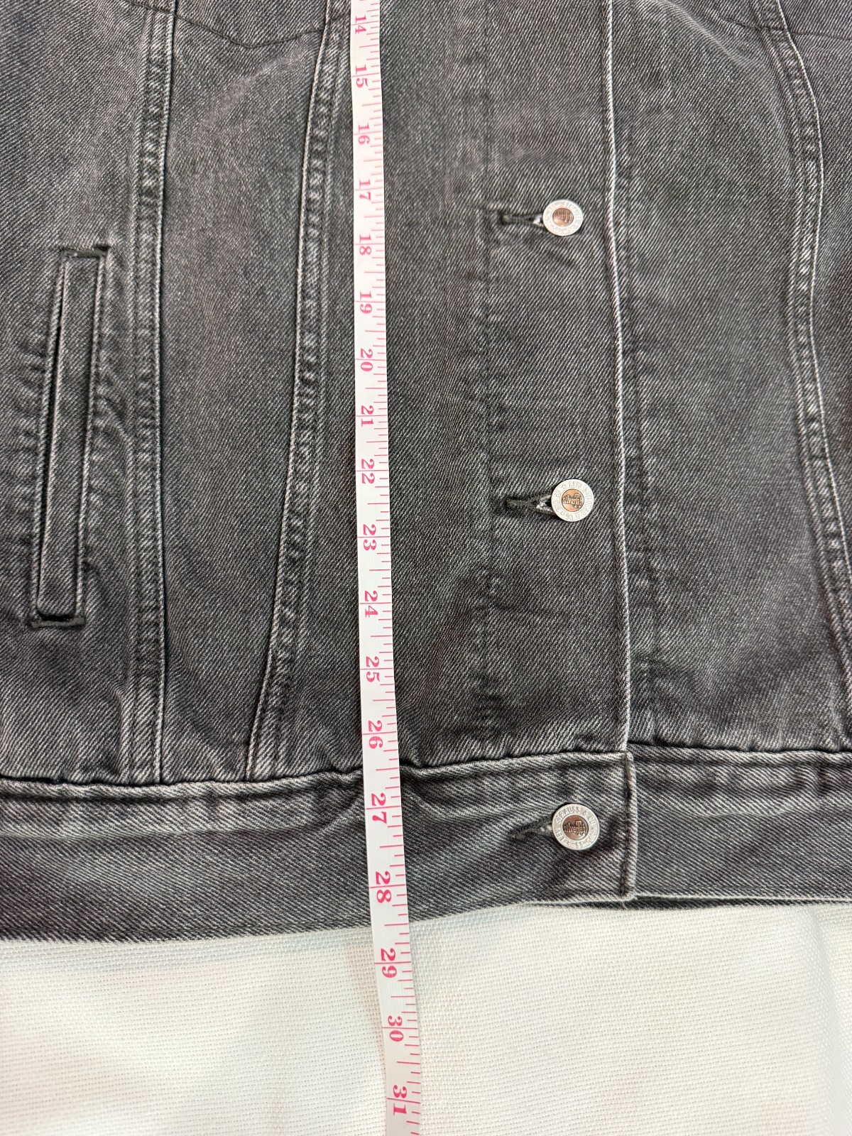 VTG 90s Levis SilverTab Mens Loose Fit Denim Trucker Jacket Washed Black XL