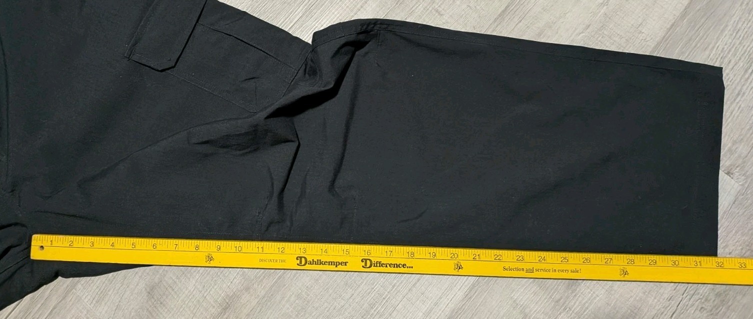 Under Armour Storm Tactical Patrol Pants Men 42×32 Cargo Loose 1265491 Black