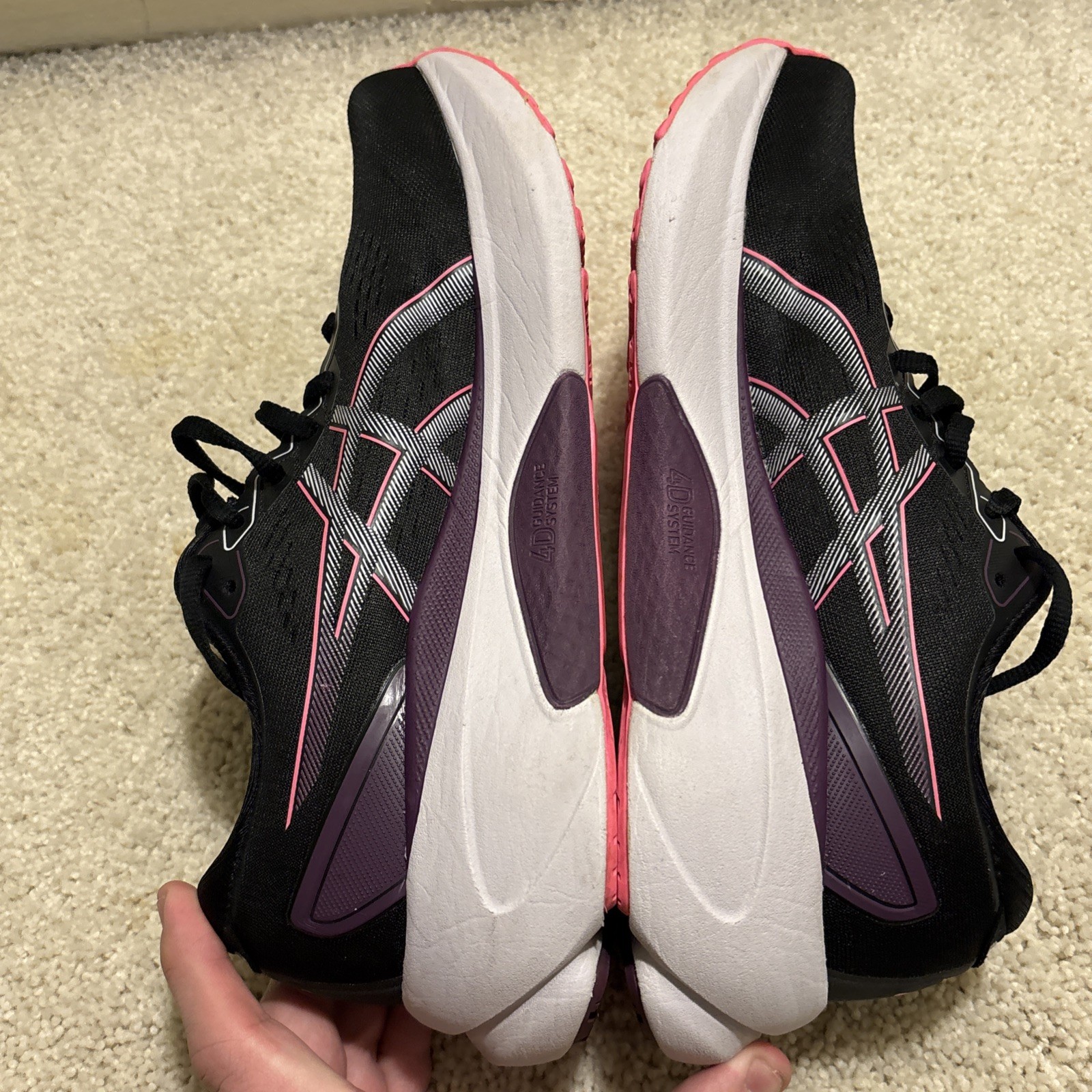 ASICS Women Gel-Kayano 30 1012B357 Black Running Shoes Sneakers Size 9.5